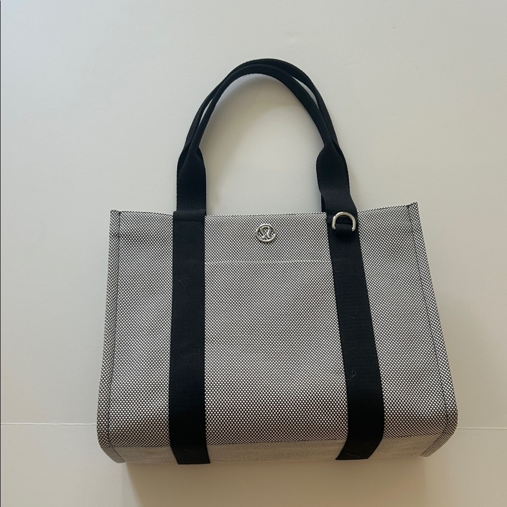 lululemon athletica Black and Gray Tote Bag